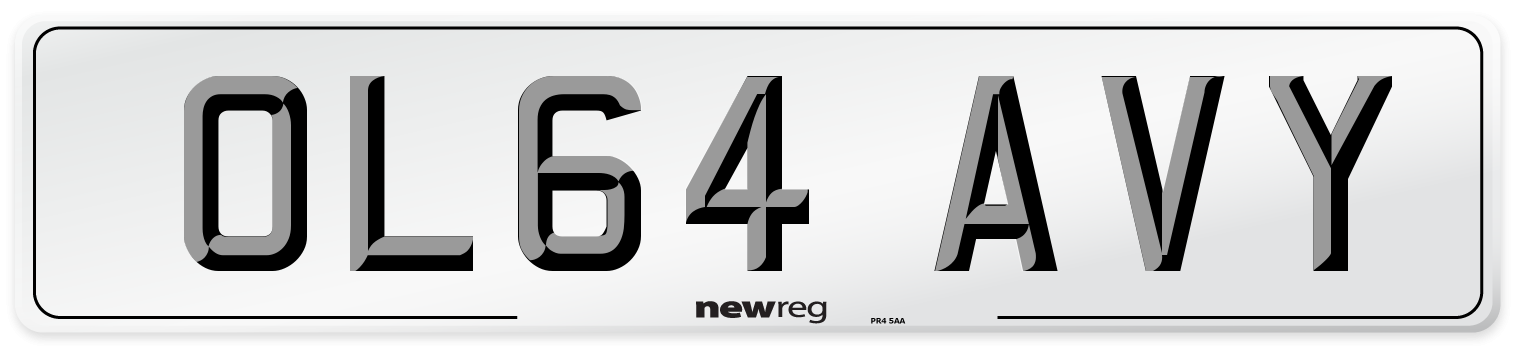 OL64 AVY Number Plate from New Reg